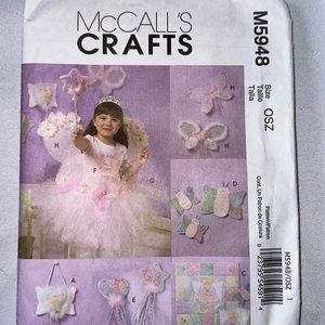 McCalls craft pattern little girl accessories